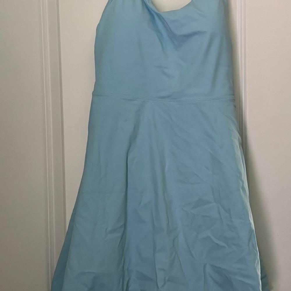 HALARA Backless Dress in Light Blue